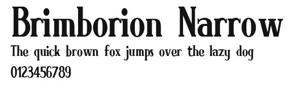 Brimborion Narrow Preview