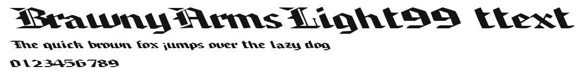 BrawnyArmsLight99 ttext Preview