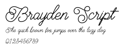 Brayden Script Preview