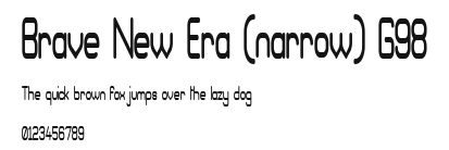 Brave New Era (narrow) G98 Preview