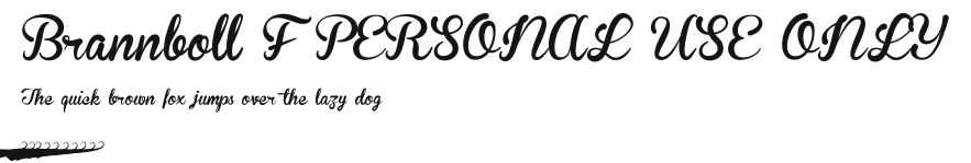 Brannboll F PERSONAL USE ONLY.ttf