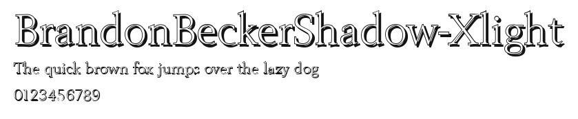 BrandonBeckerShadow-Xlight.ttf