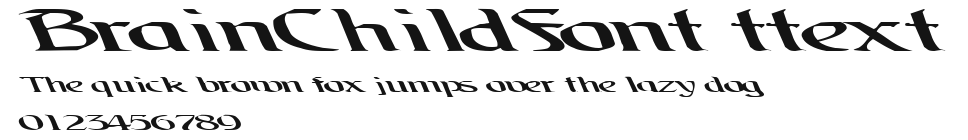 BrainChildFont ttext.ttf