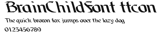 BrainChildFont ttcon.ttf
