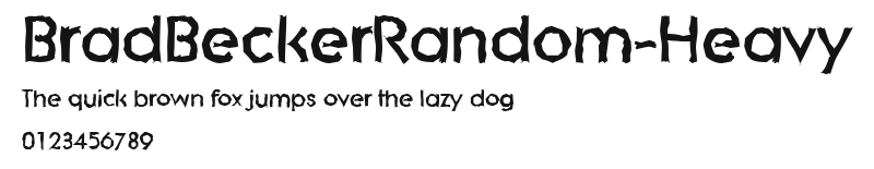 BradBeckerRandom-Heavy.ttf
