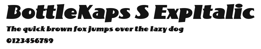 BottleKaps S ExpItalic Preview