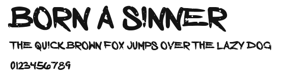 Born a Sinner.ttf