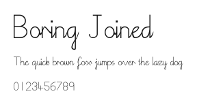 Boring Joined.ttf