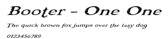 Booter - One One.ttf