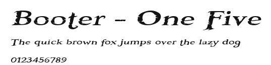 Booter - One Five.ttf