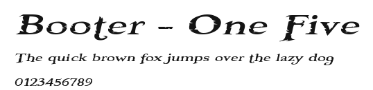 Booter - One Five.ttf