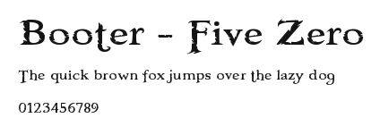 Booter - Five Zero.ttf