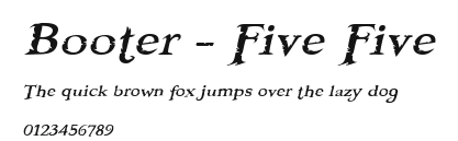 Booter - Five Five.ttf