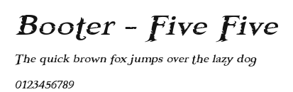 Booter - Five Five.ttf