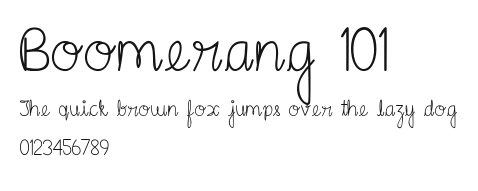 Boomerang 101.ttf