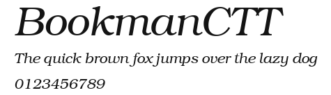 BookmanCTT Preview