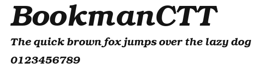 BookmanCTT Preview
