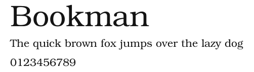 Bookman Preview