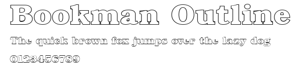 Bookman Outline Preview