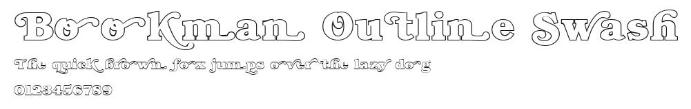 Bookman Outline Swash Preview