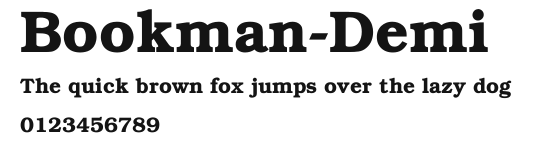 Bookman-Demi Preview