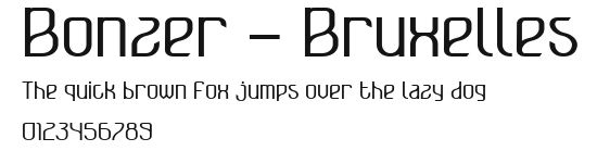 Bonzer - Bruxelles.ttf