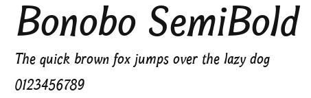 Bonobo SemiBold Preview