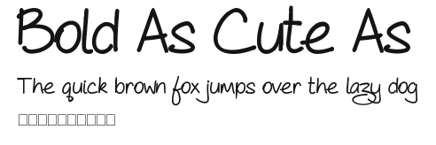 Bold As Cute As.ttf