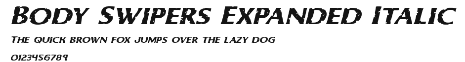 Body Swipers Expanded Italic Preview