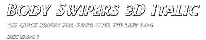 Body Swipers 3D Italic Preview