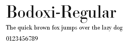 Bodoxi-Regular Preview