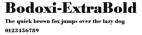 Bodoxi-ExtraBold Preview