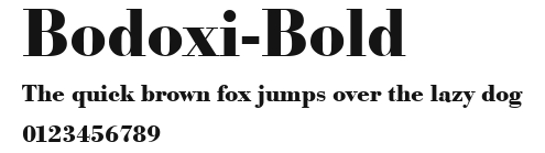 Bodoxi-Bold Preview