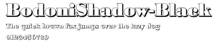 BodoniShadow-Black Preview