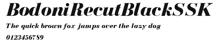 BodoniRecutBlackSSK Preview