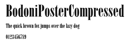 BodoniPosterCompressed Preview