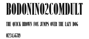 BodoniNo2ComDUlt Preview