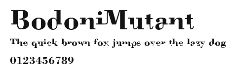BodoniMutant Preview
