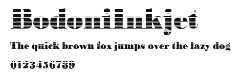 BodoniInkjet Preview