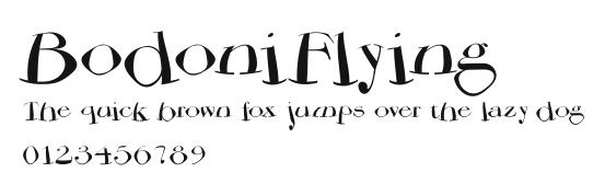 BodoniFlying Preview