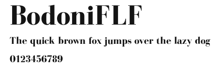 BodoniFLF Preview