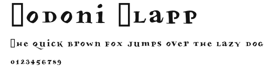 Bodoni Slapp Preview