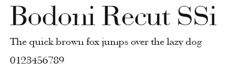 Bodoni Recut SSi.ttf