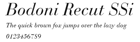 Bodoni Recut SSi.ttf