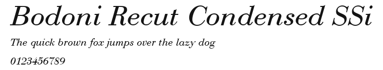 Bodoni Recut Condensed SSi.ttf