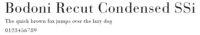Bodoni Recut Condensed SSi.ttf