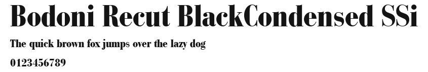 Bodoni Recut BlackCondensed SSi.ttf