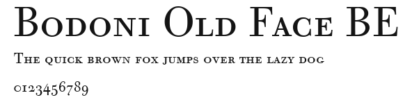 Bodoni Old Face BE.ttf