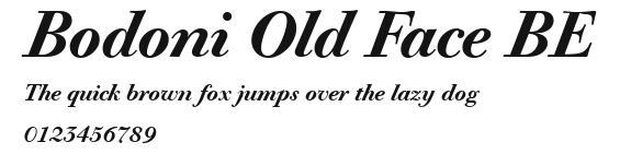 Bodoni Old Face BE.ttf