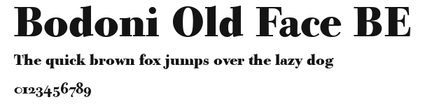 Bodoni Old Face BE.ttf